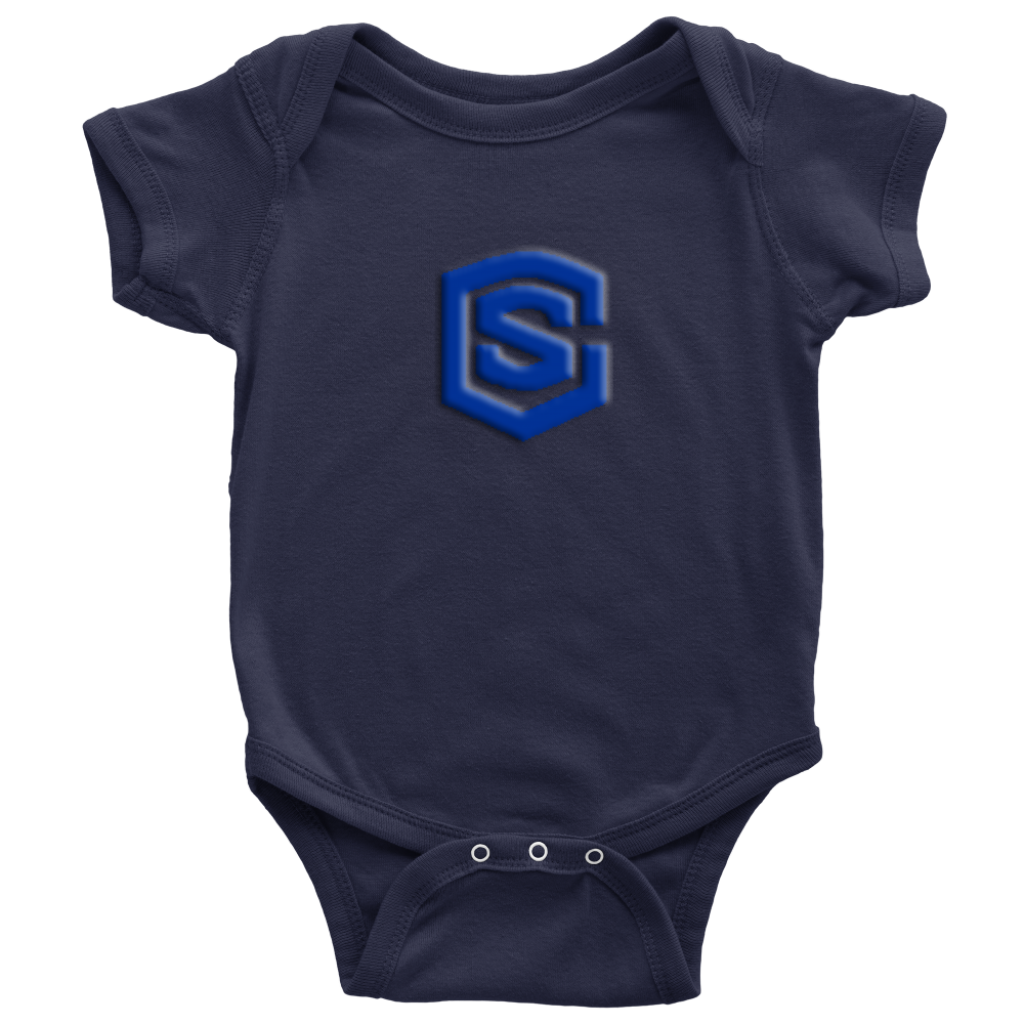 Baby Bodysuit WITH BLUE LOGO