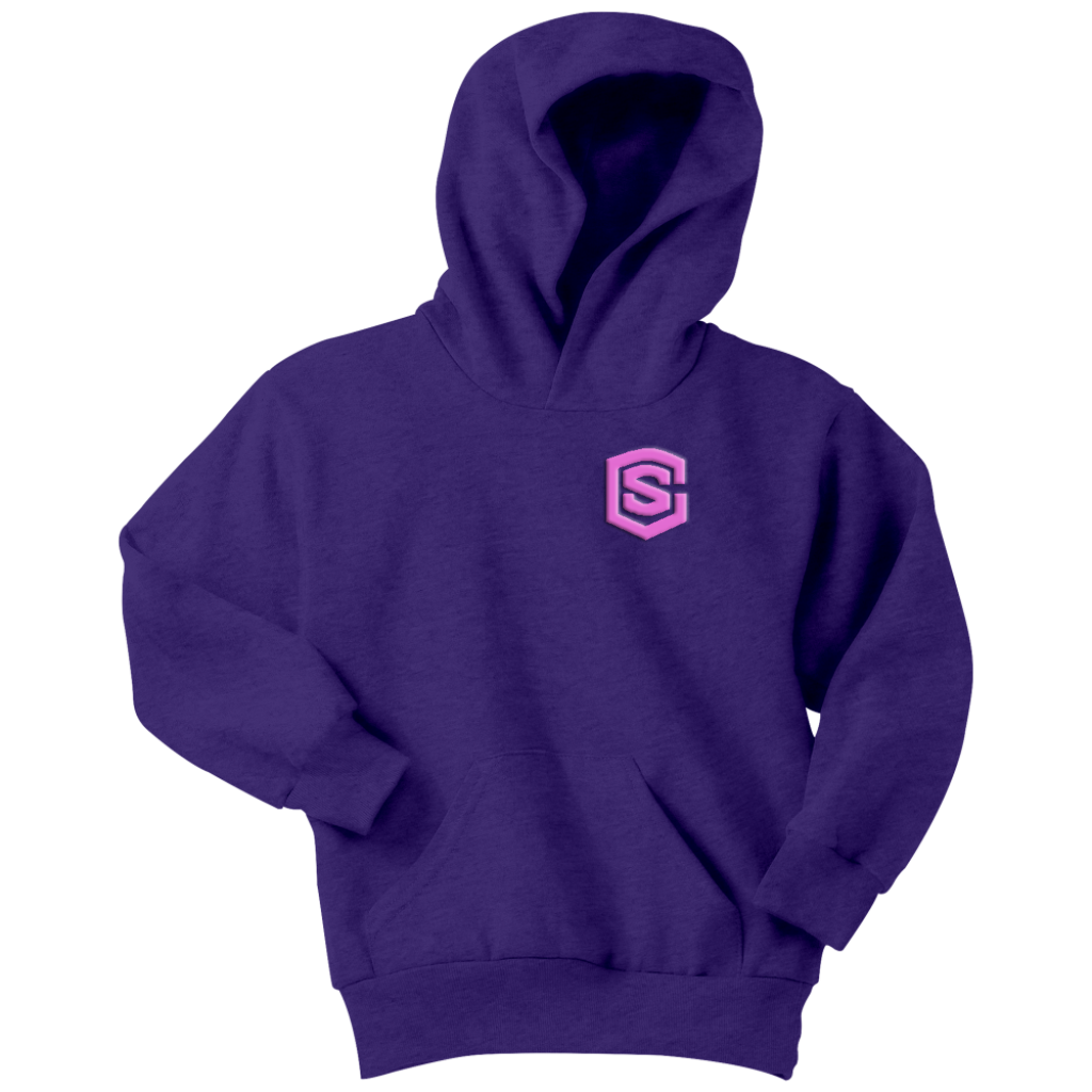 Youth Hoodie WITH PINK LOGO