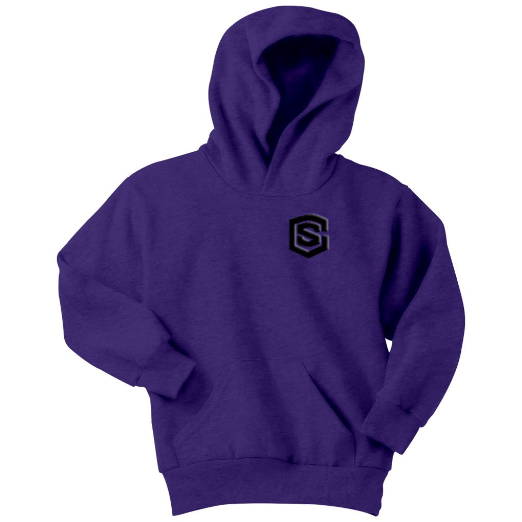 Youth Hoodie WITH BLACK LOGO
