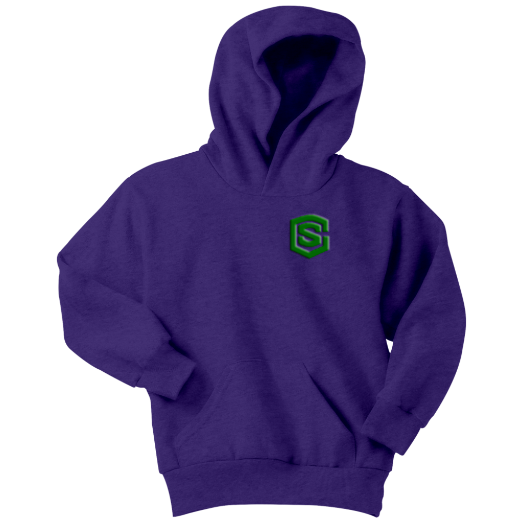Youth Hoodie WITH GREEN LOGO
