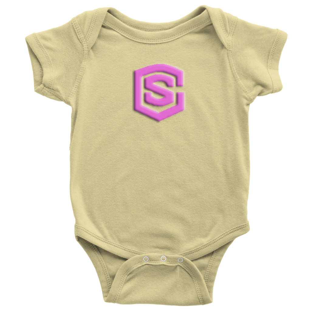Baby Bodysuit WITH PINK LOGO