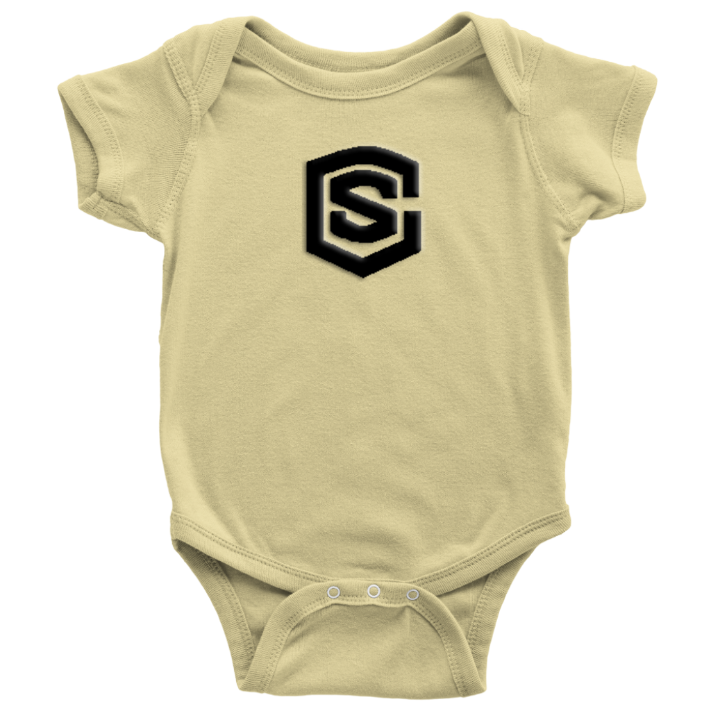 Baby Bodysuit WITH BLACK LOGO