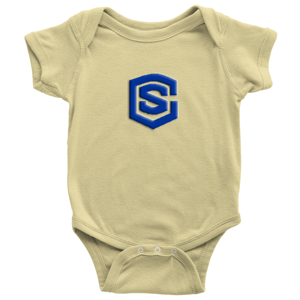 Baby Bodysuit WITH BLUE LOGO