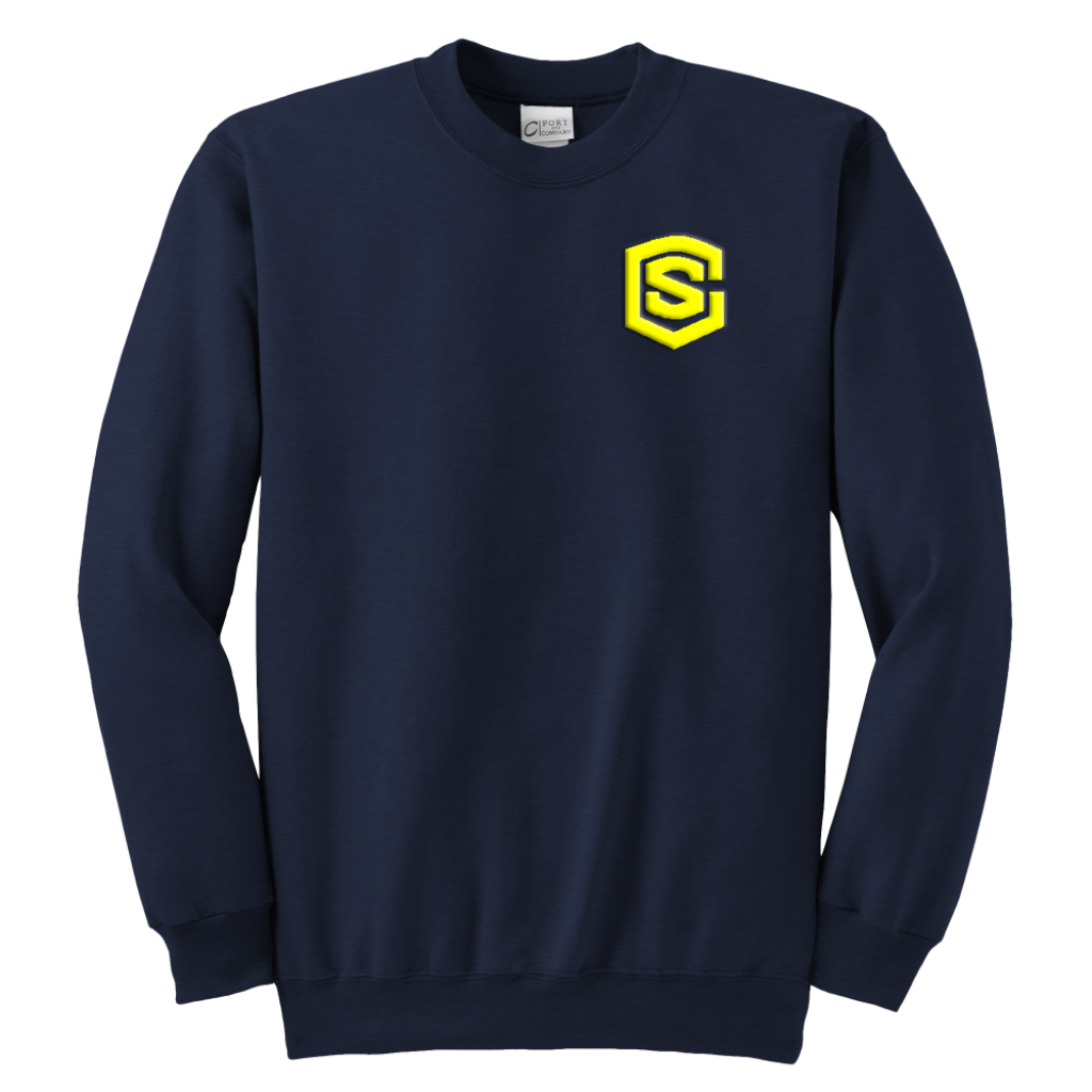 Youth Crewneck Sweatshirt WITH YELLOW LOGO