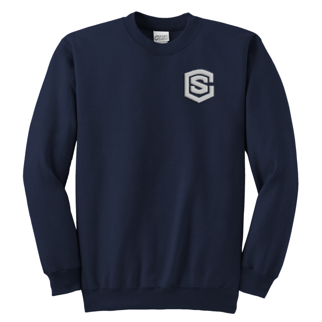Youth Crewneck Sweatshirt WITH SILVER LOGO