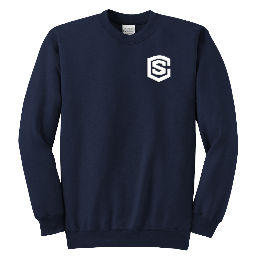 Youth Crewneck Sweatshirt WITH WHITE LOGO