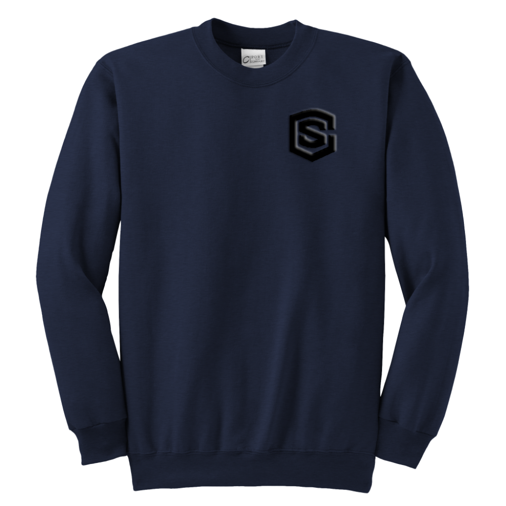 Youth Crewneck Sweatshirt WITH BLACK LOGO