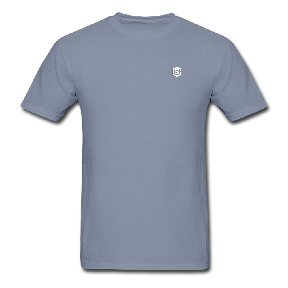 Unisex ComfortWash Garment Dyed T-Shirt WITH WHITE LOGO - blue