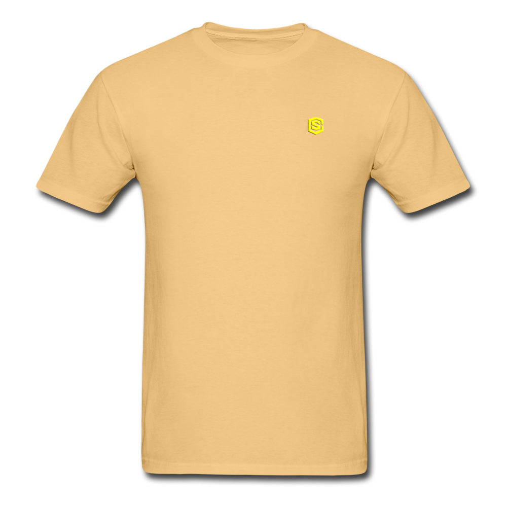 Unisex ComfortWash Garment Dyed T-Shirt WITH YELLOW LOGO - light yellow