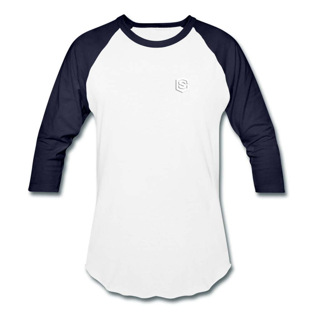 Baseball T-Shirt WITH WHITE LOGO - white/navy