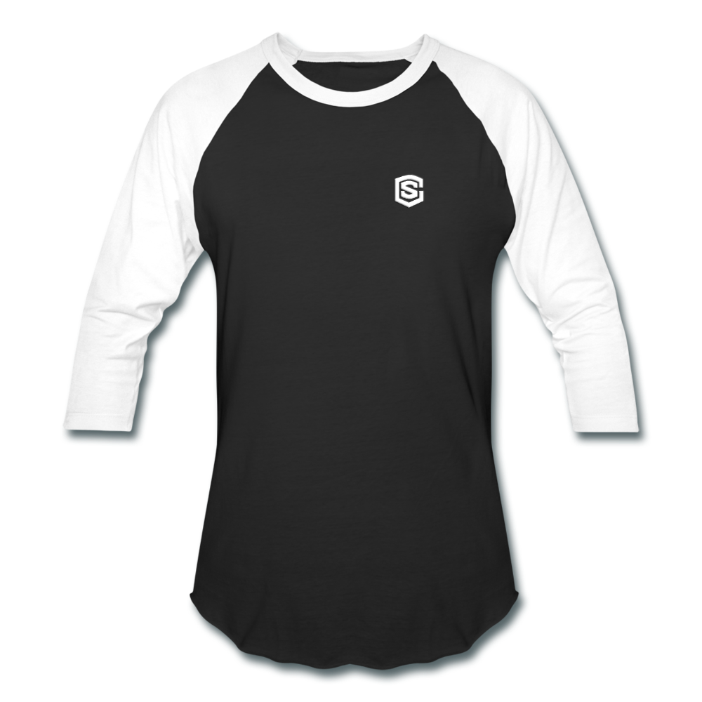 Baseball T-Shirt WITH WHITE LOGO - black/white