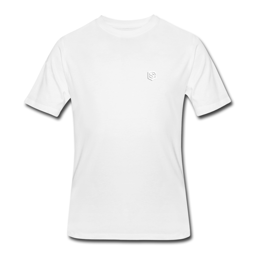 Men’s 50/50 T-Shirt WITH WHITE  LOGO - white
