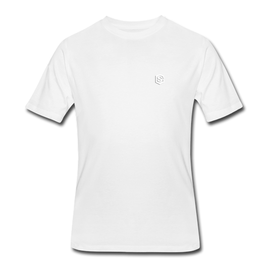 Men’s 50/50 T-Shirt WITH WHITE  LOGO - white
