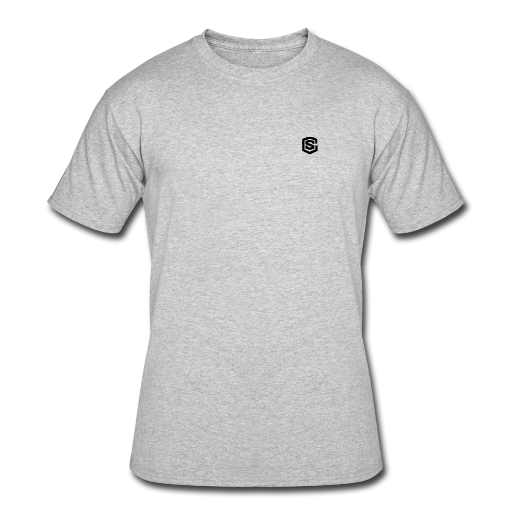 Men’s 50/50 T-Shirt WITH BLACK LOGO - heather gray