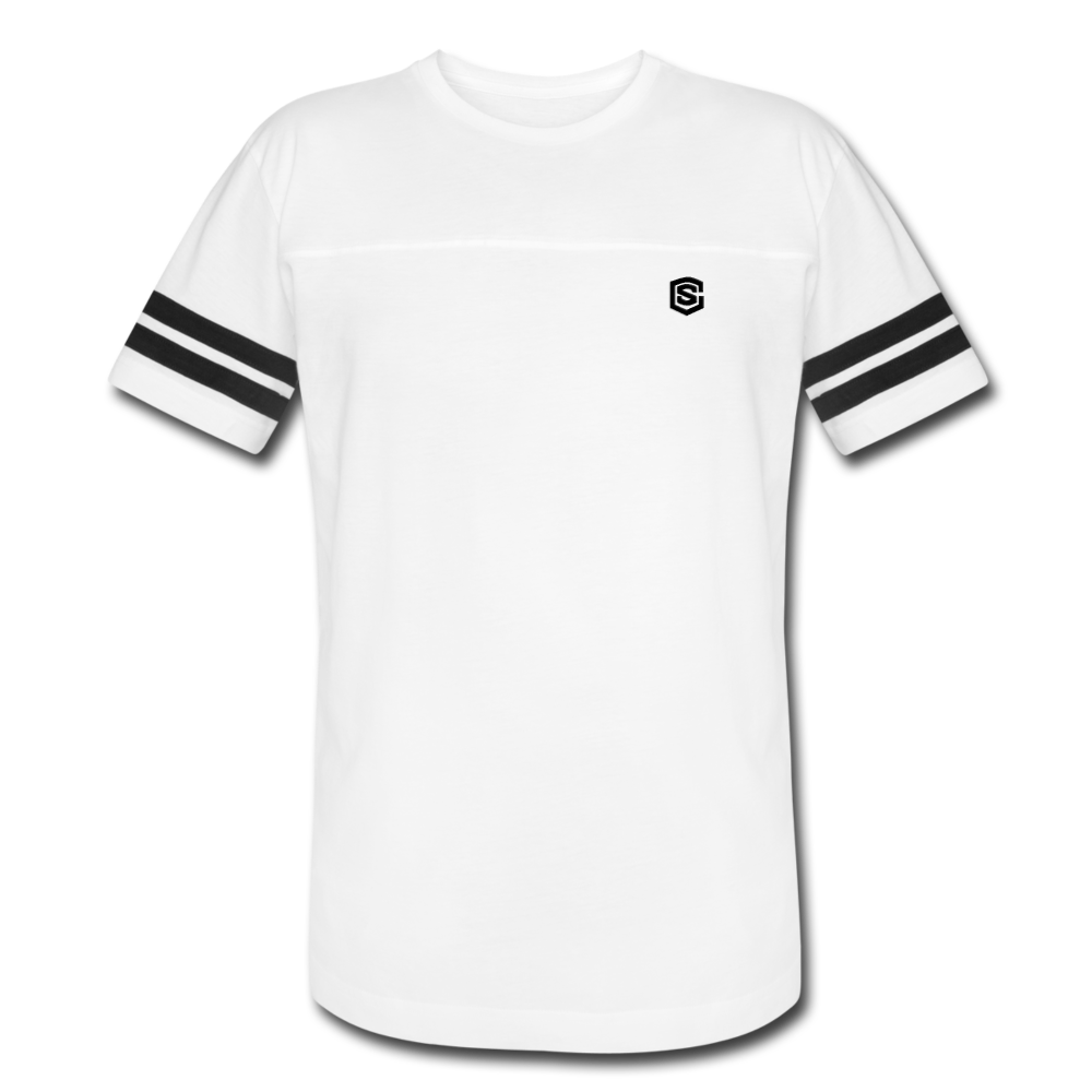 Vintage Sport T-Shirt WITH BLACK LOGO - white/black