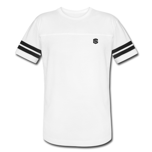 Vintage Sport T-Shirt WITH BLACK LOGO - white/black