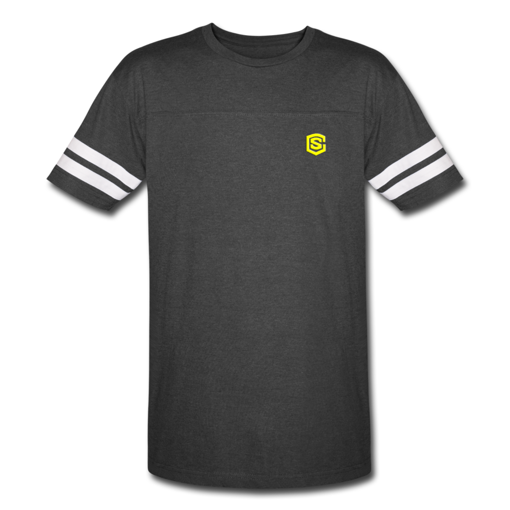 Vintage Sport T-Shirt WITH YELLOW LOGO - vintage smoke/white