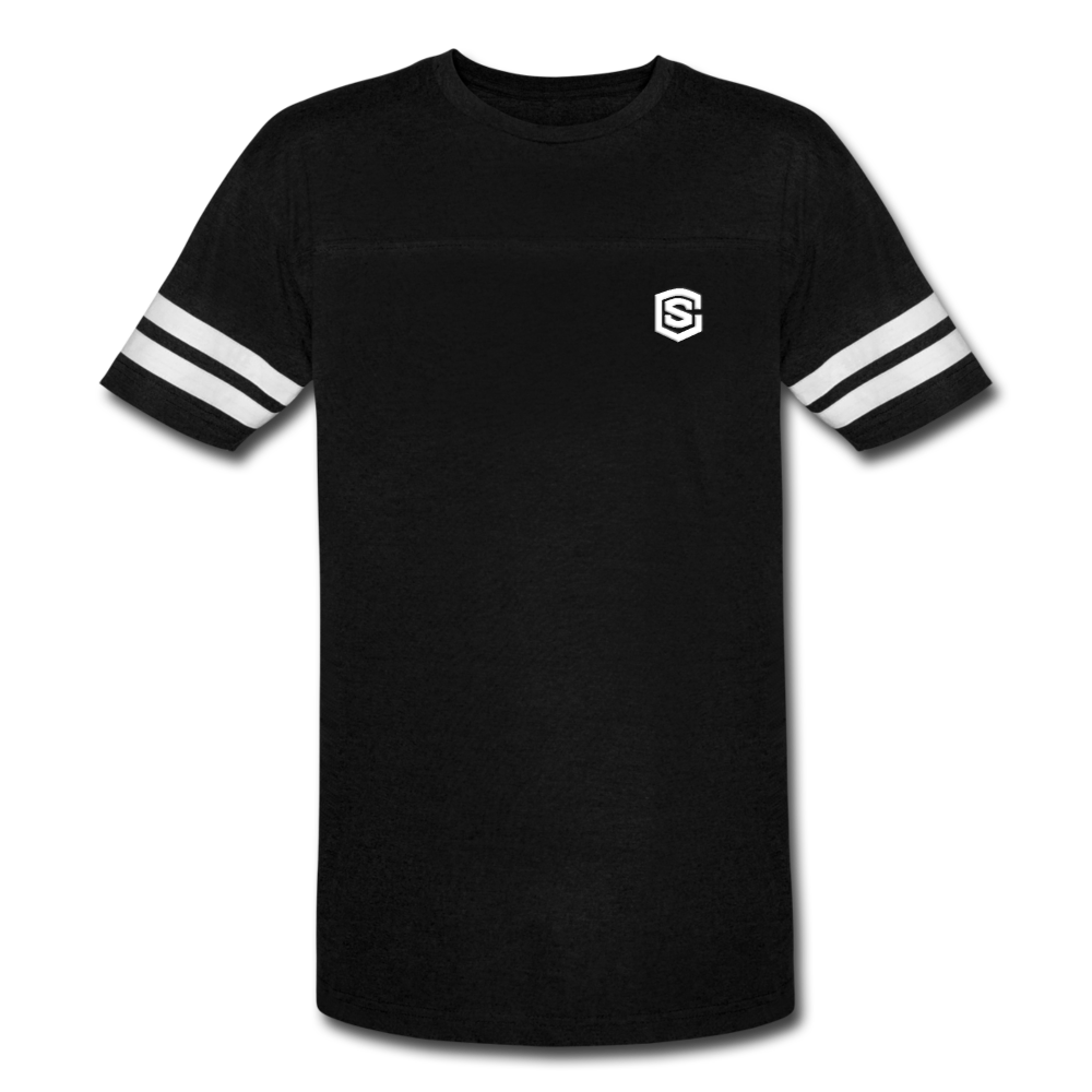 Vintage Sport T-Shirt WITH WHITE LOGO - black/white