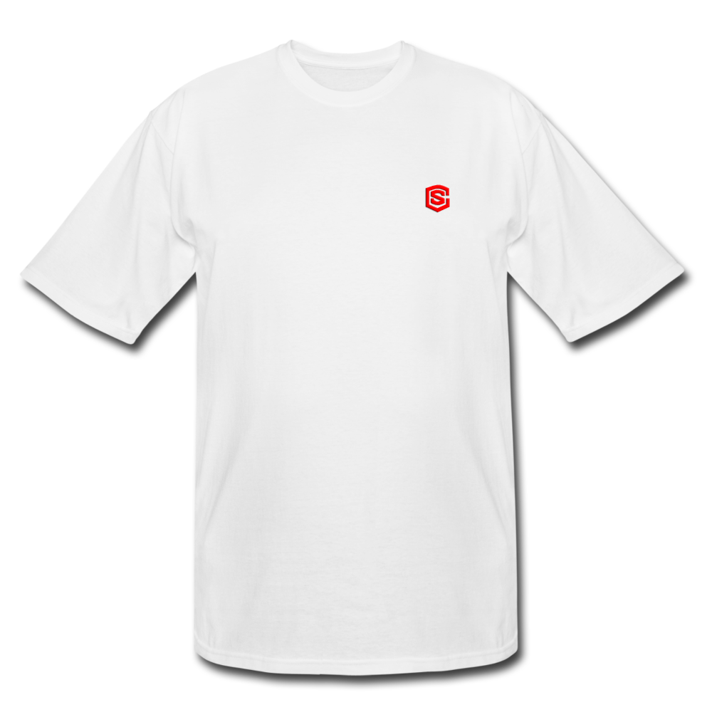 Men's Tall T-Shirt WITH RED LOGO - white
