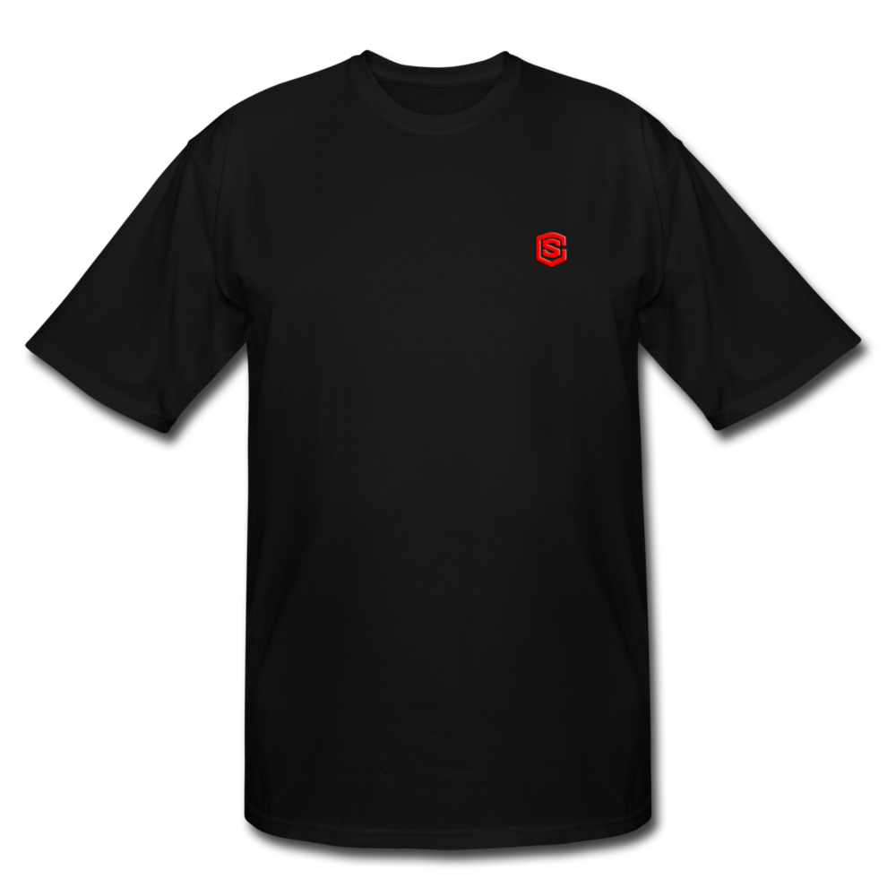 Men's Tall T-Shirt WITH RED LOGO - black