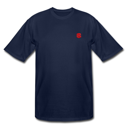 Men's Tall T-Shirt WITH RED LOGO - navy