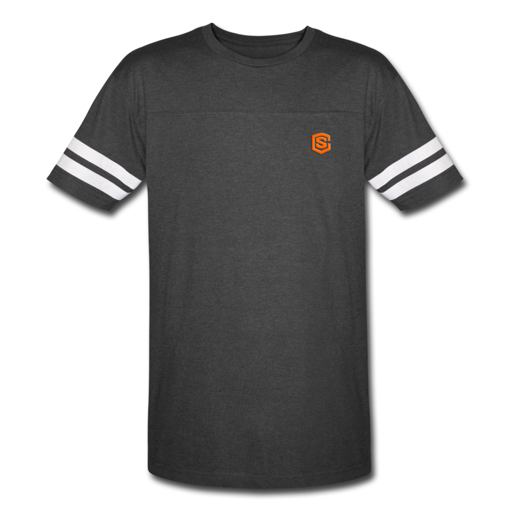 Vintage Sport T-Shirt WITH ORANGE LOGO - vintage smoke/white