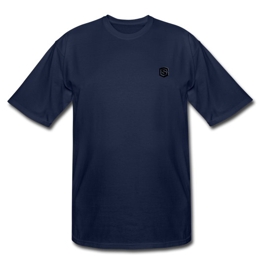 Men's Tall T-Shirt WITH BLACK LOGO - navy