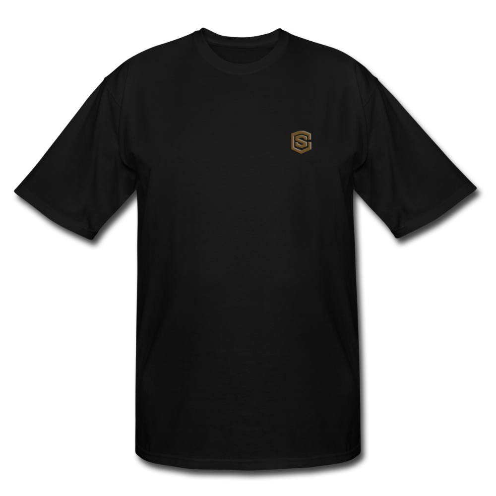 Men's Tall T-Shirt WITH BROWN  LOGO - black