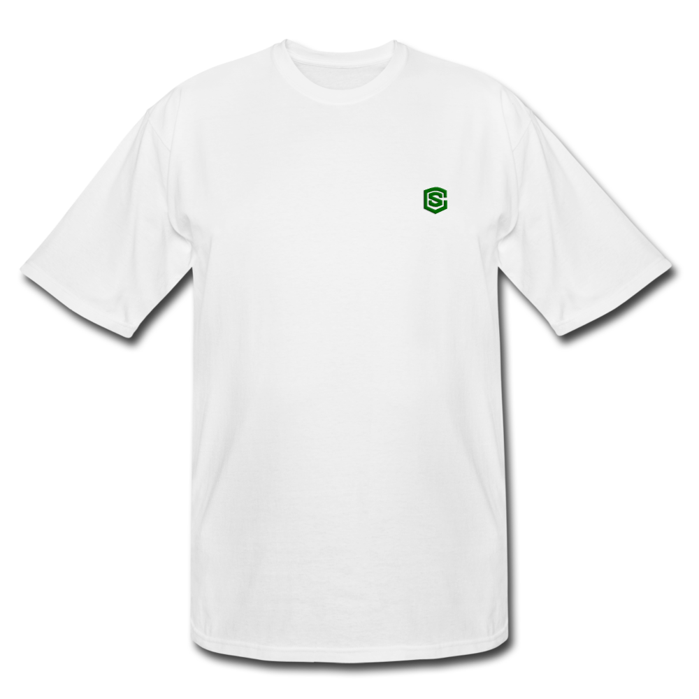 Men's Tall T-Shirt WITH GREEN LOGO - white