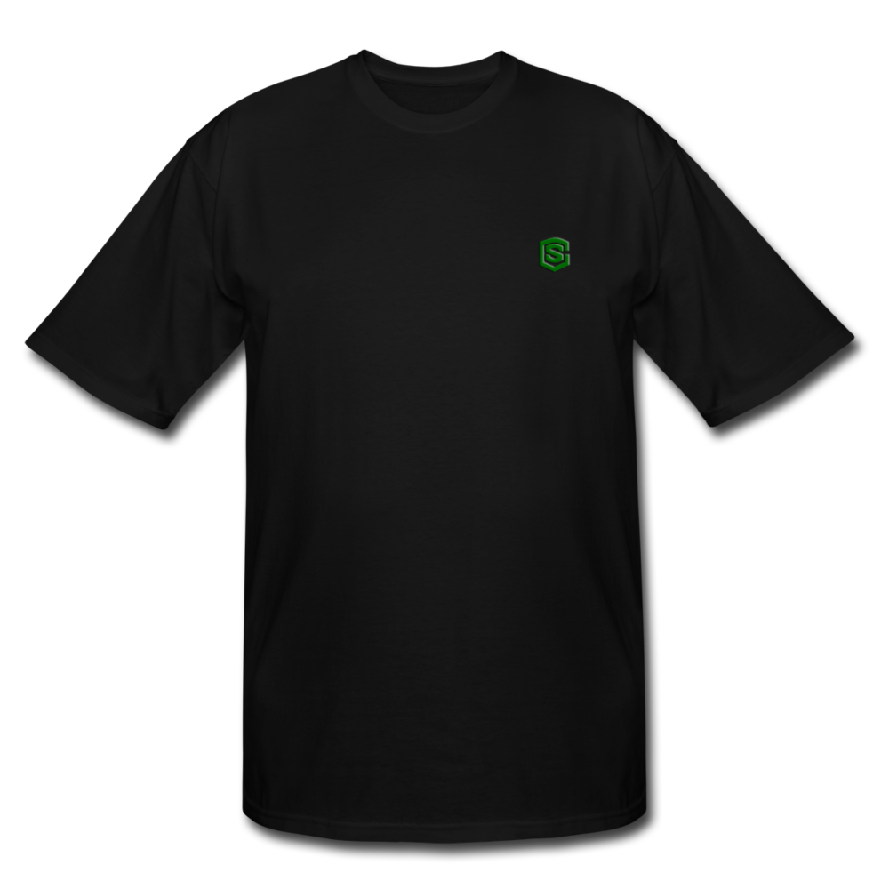 Men's Tall T-Shirt WITH GREEN LOGO - black