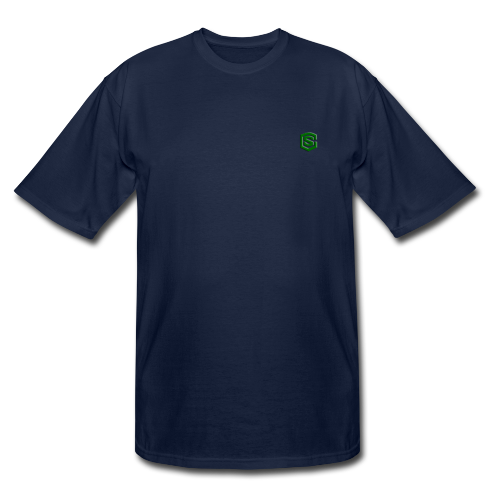 Men's Tall T-Shirt WITH GREEN LOGO - navy