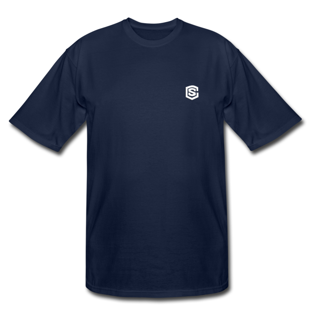 Men's Tall T-Shirt WITH WHITE  LOGO - navy