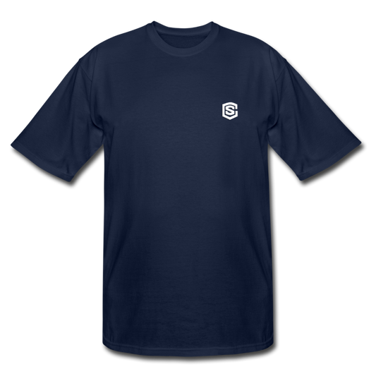Men's Tall T-Shirt WITH WHITE  LOGO - navy