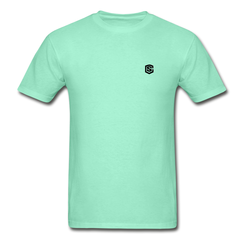 Hanes Adult Tagless T-Shirt WITH BLACK  LOGO - deep mint