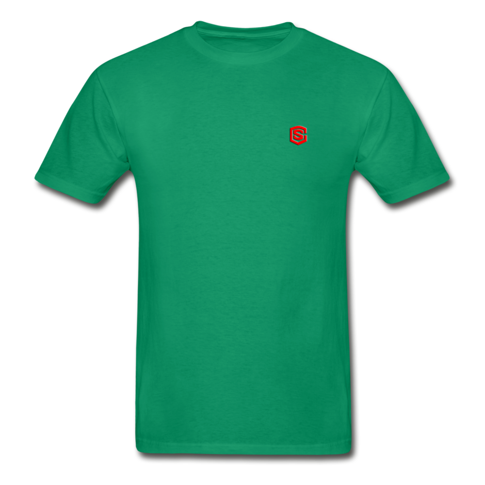 Hanes Adult Tagless T-Shirt  WITH RED  LOGO - kelly green