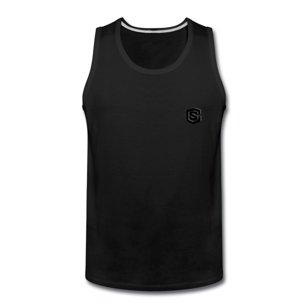 Men’s Premium Tank WITH BLACK LOGO - black