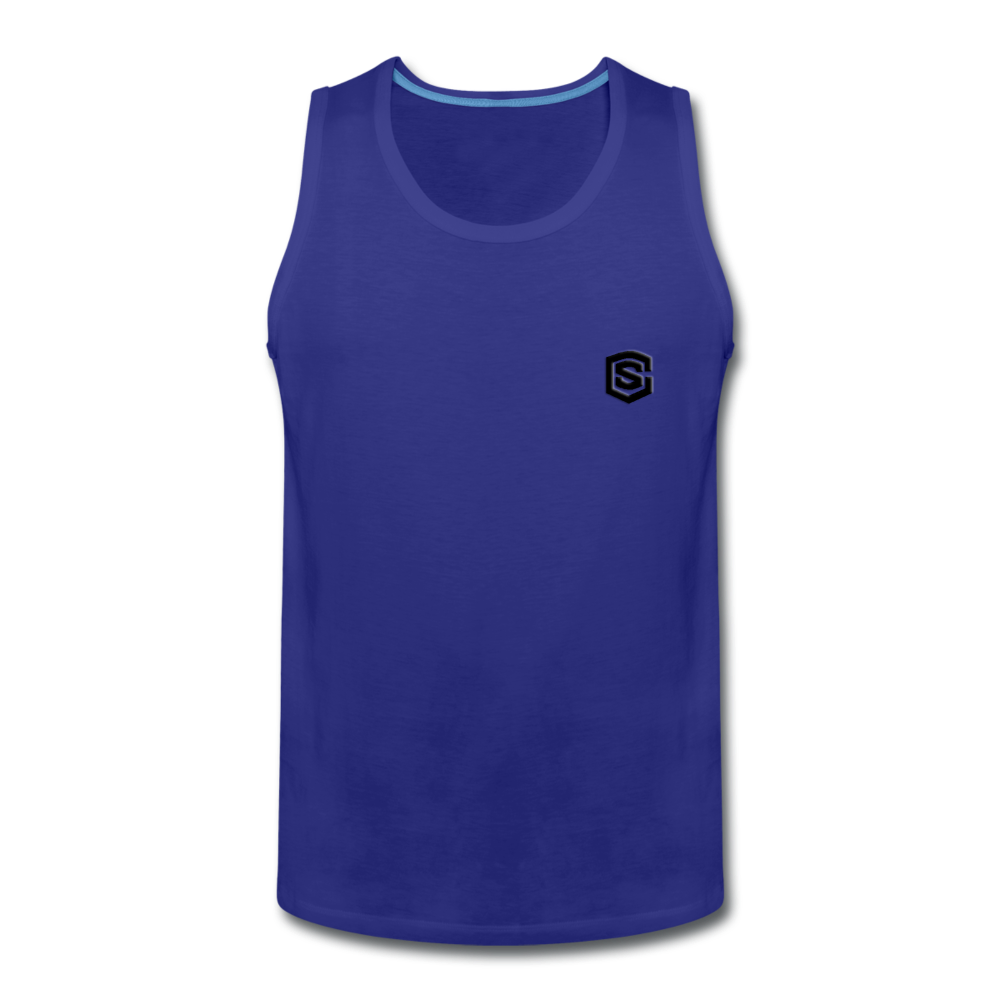 Men’s Premium Tank WITH BLACK LOGO - royal blue