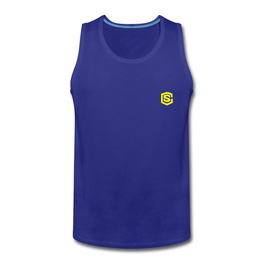 Men’s Premium Tank WITH YELLOW LOGO - royal blue
