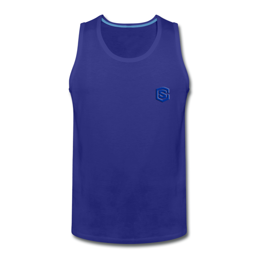 Men’s Premium Tank WITH BLUE LOGO - royal blue