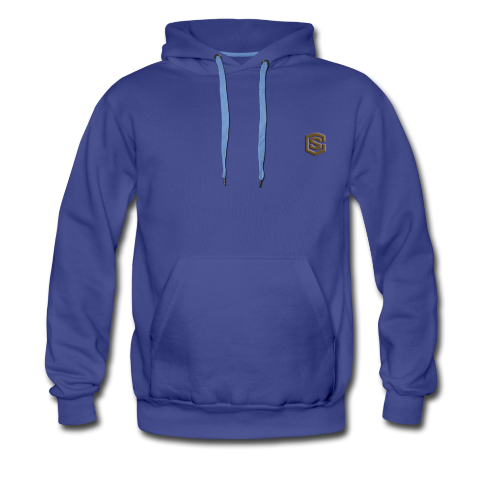 Men’s Premium Hoodie WITH BROWN LOGO - royalblue