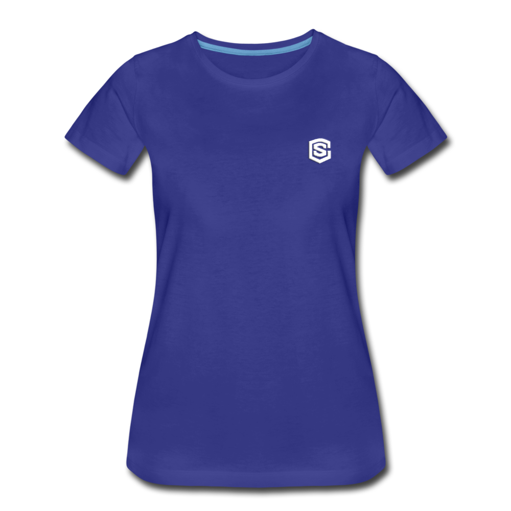 Women’s Premium T-Shirt WITH WHITE LOGO - royal blue