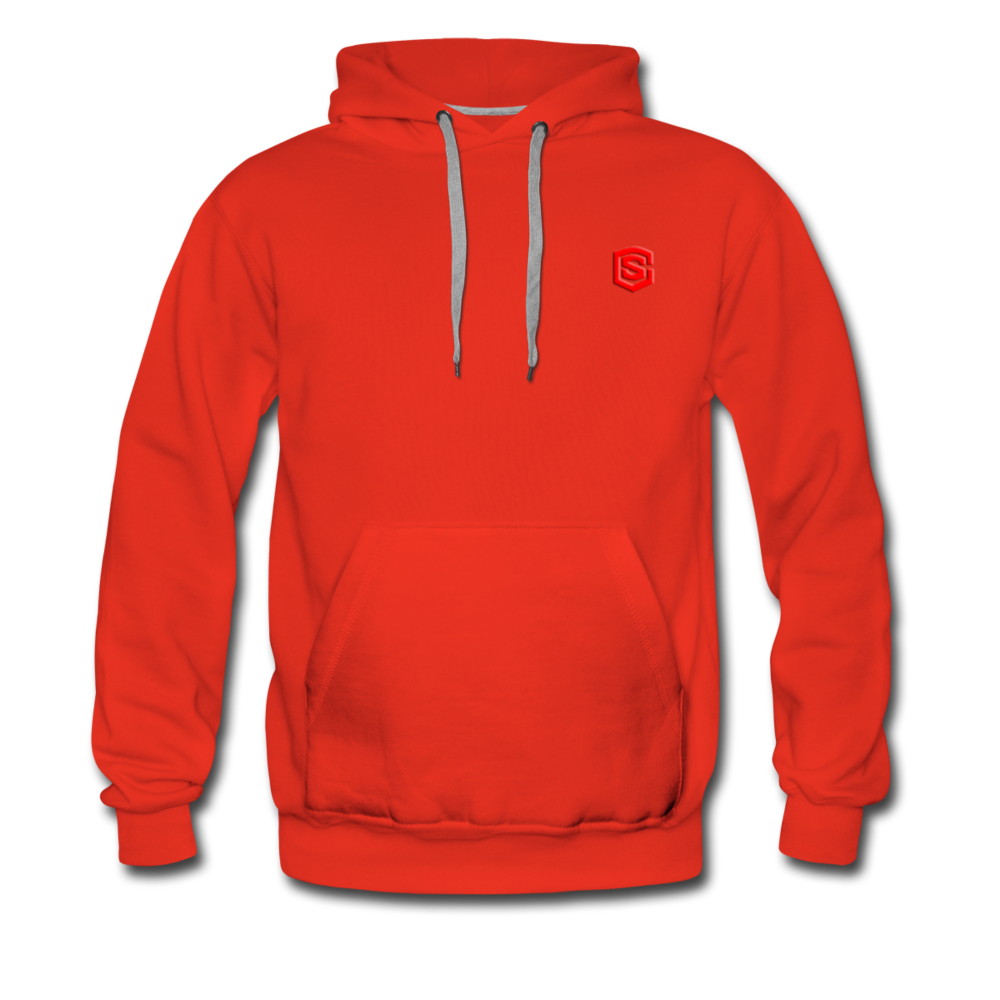 Men’s Premium Hoodie  WITH RED  LOGO - red