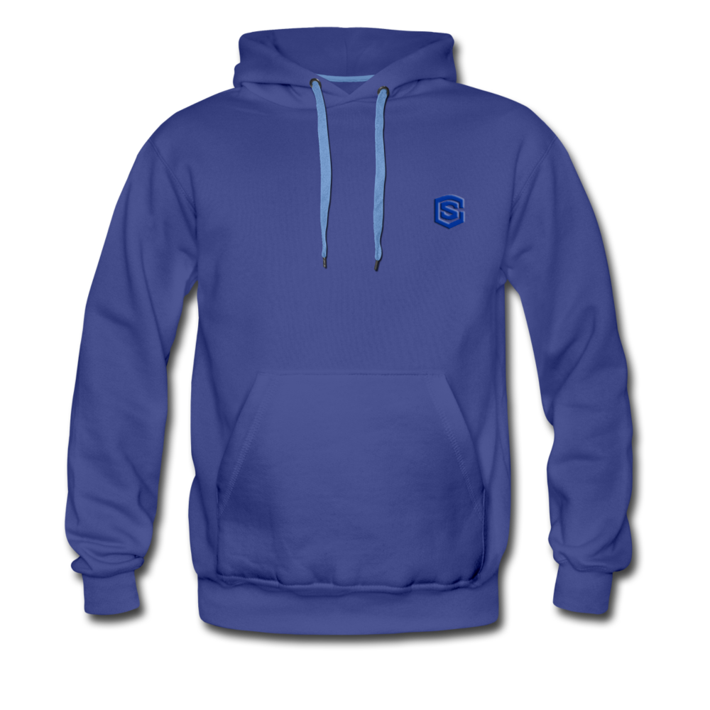 Men’s Premium Hoodie  WITH BLUE  LOGO - royalblue