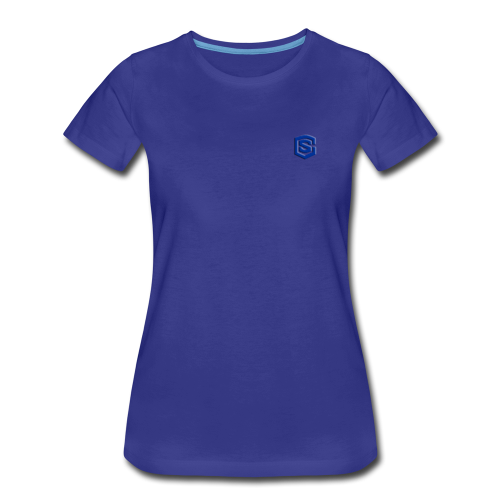 Women’s Premium T-Shirt  WITH BLUE  LOGO - royal blue