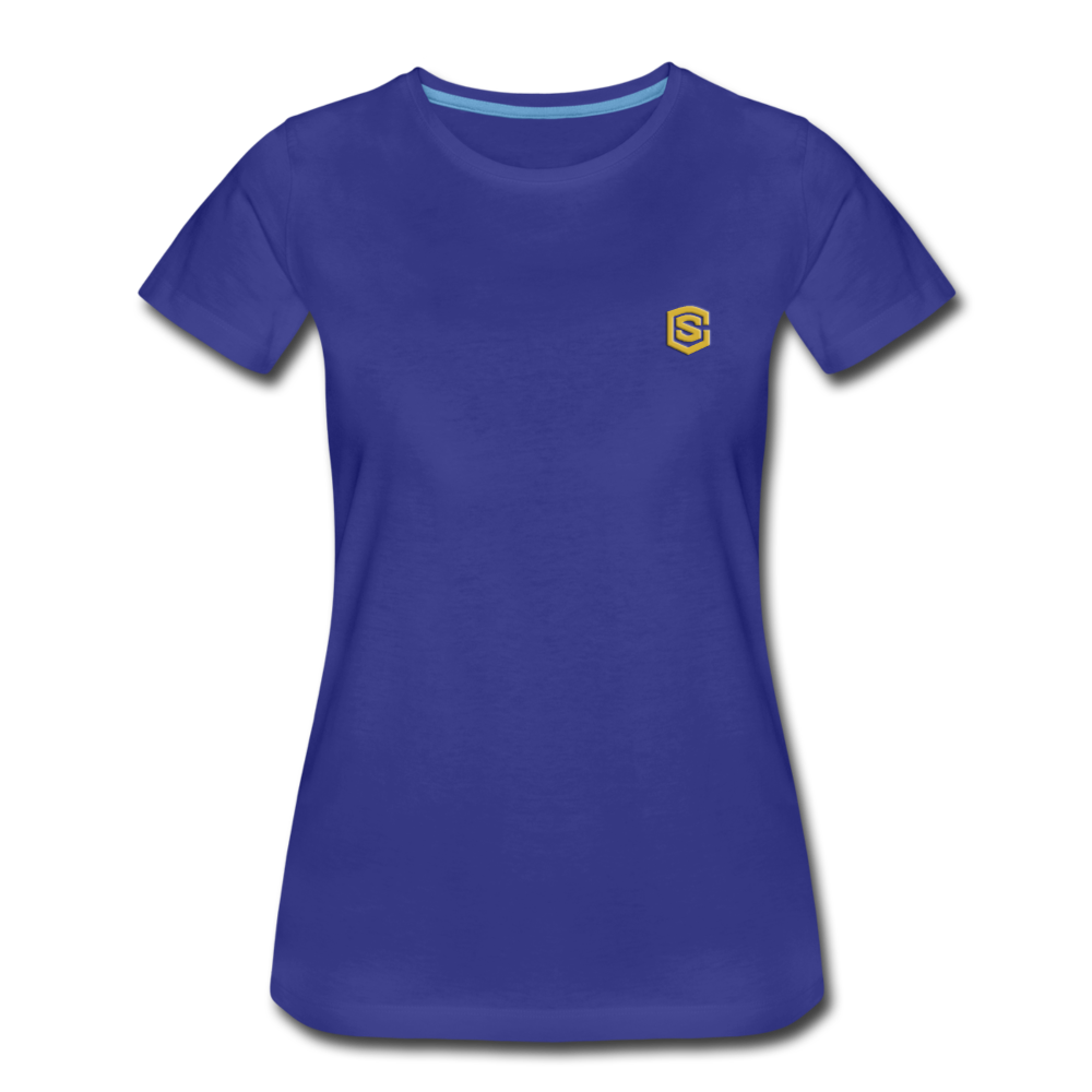 Women’s Premium T-Shirt WITH GOLD LOGO - royal blue