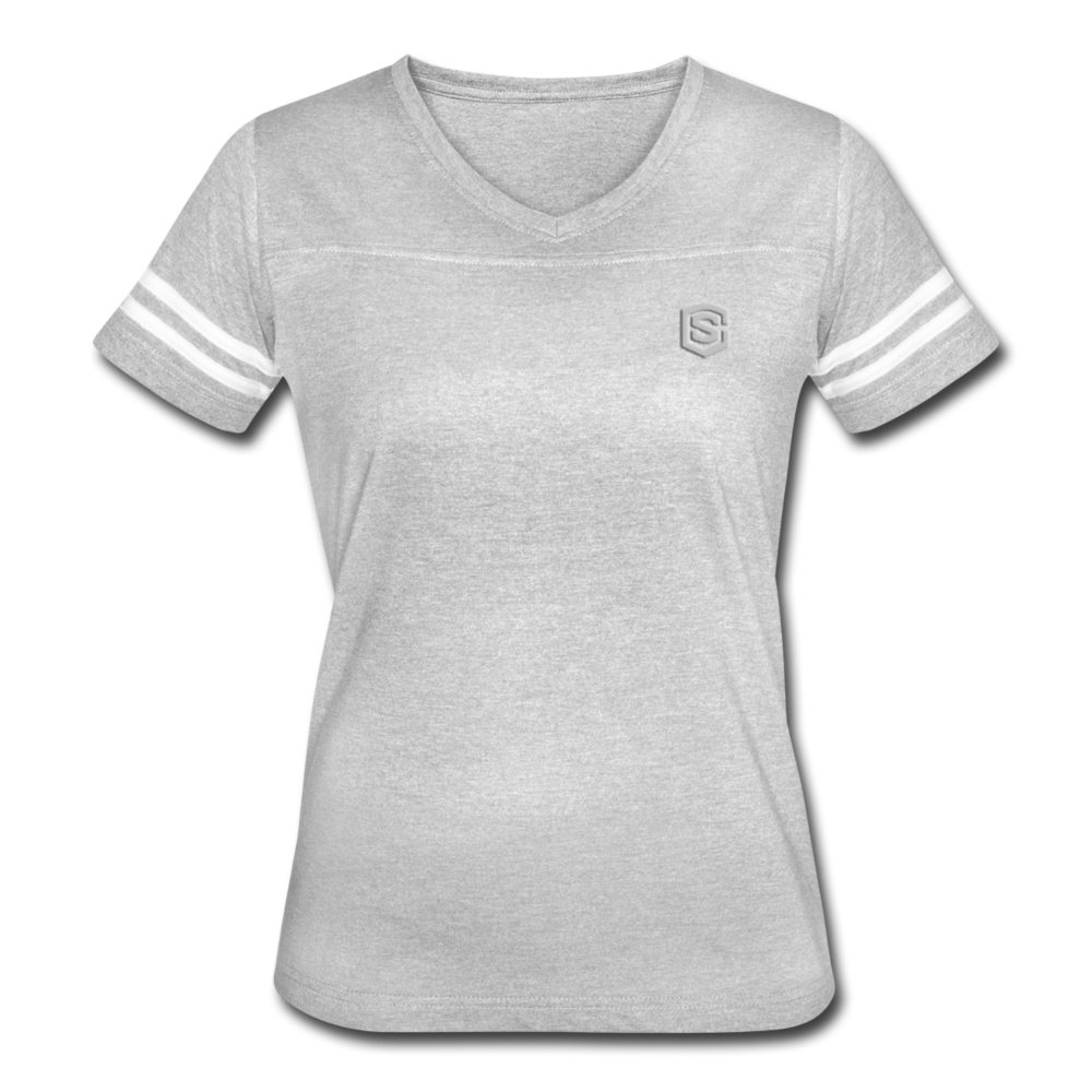 Women’s Vintage Sport T-Shirt   WITH SILIVER LOGO - heather gray/white