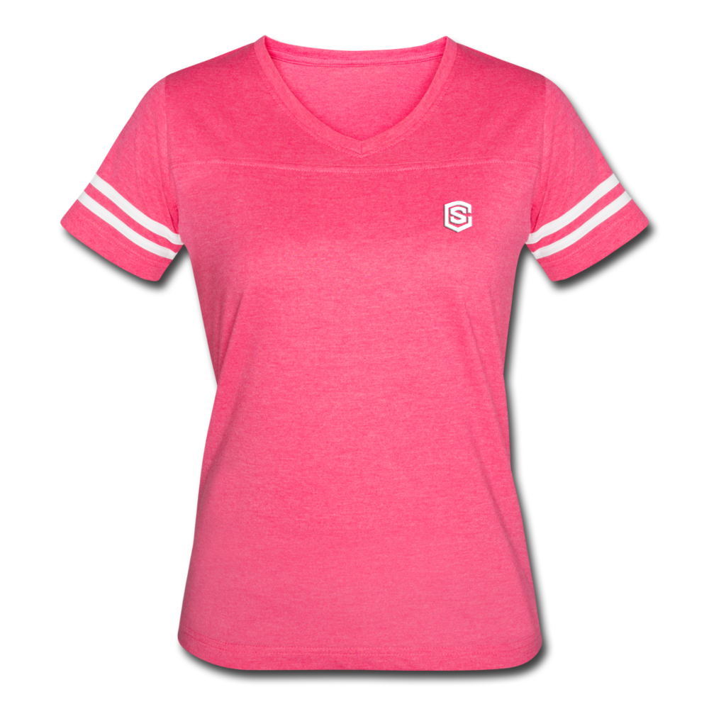 Women’s Vintage Sport T-Shirt   WITH WHITE LOGO - vintage pink/white