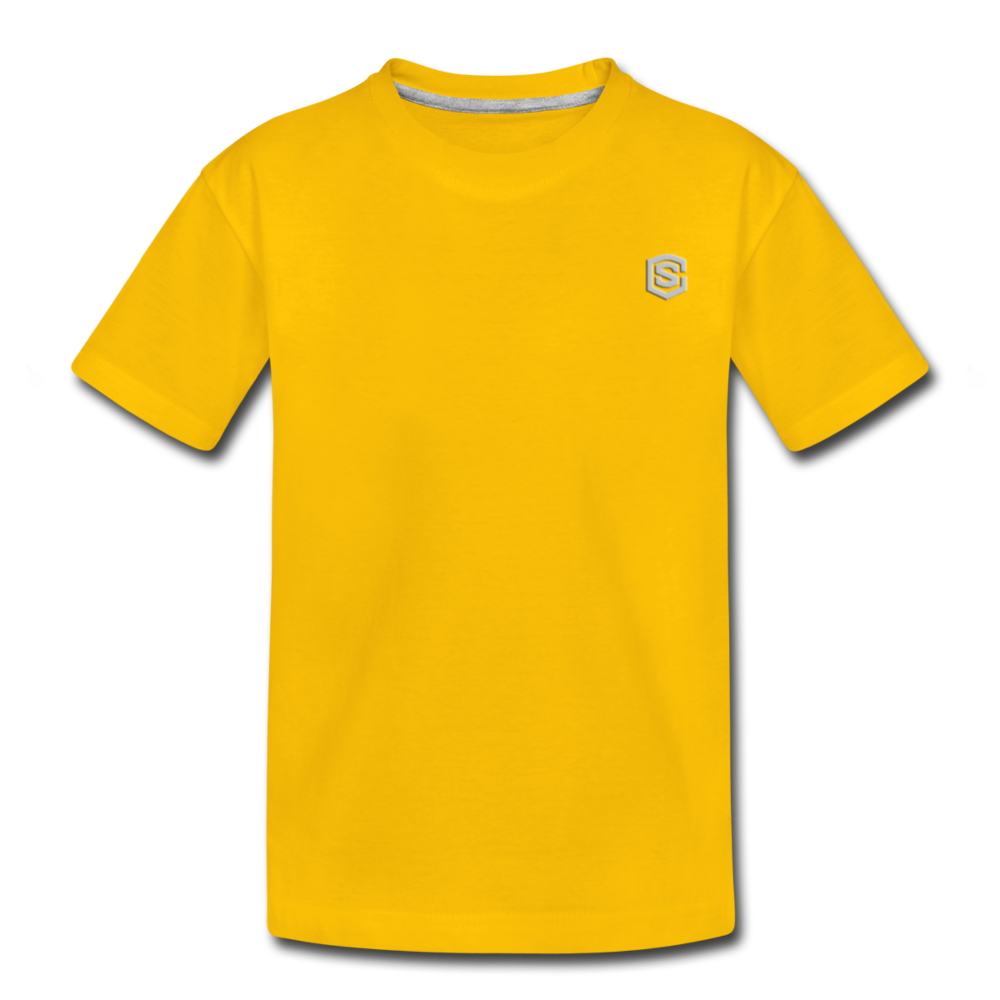 Toddler Premium T-Shirt WITH SILIVER LOGO - sun yellow