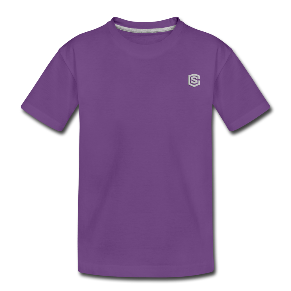 Toddler Premium T-Shirt WITH SILIVER LOGO - purple