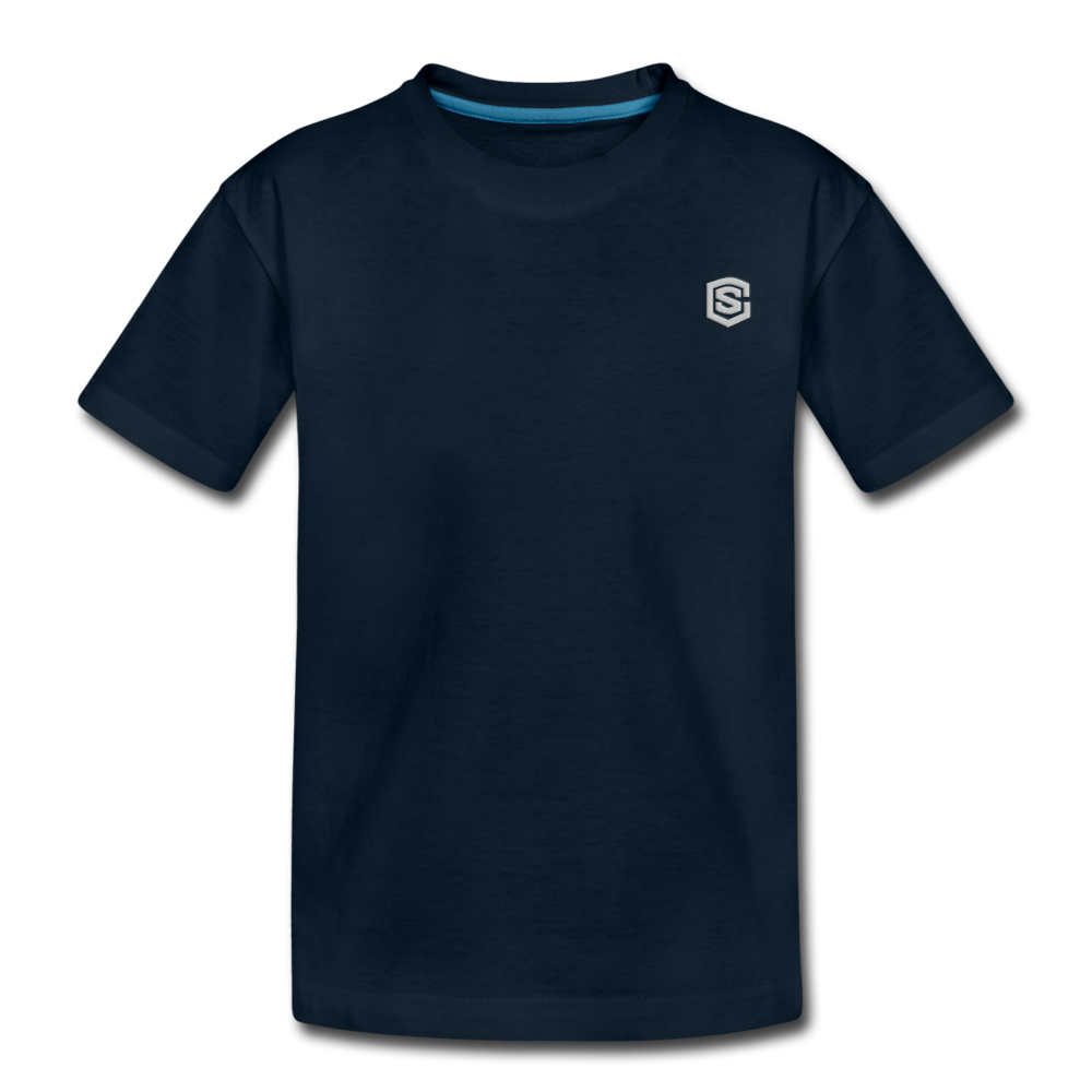 Toddler Premium T-Shirt WITH SILIVER LOGO - deep navy